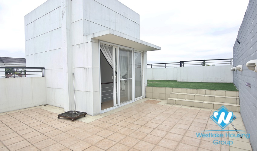 Charming villa with green garden for rent in Ciputra, Tay Ho, Hanoi